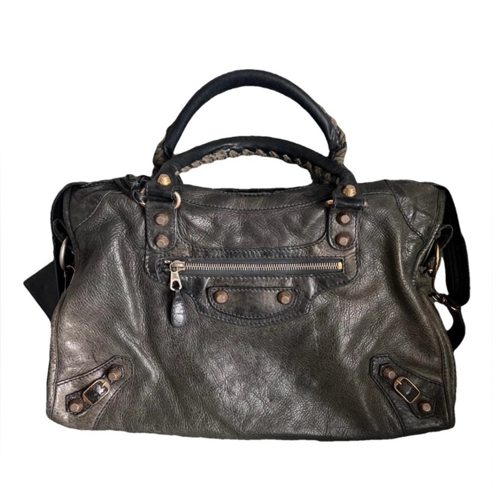 Authentic Balenciaga Grey Classic City Bag